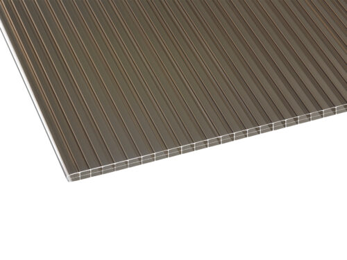 PREMIUM Stegplatte Polycarbonat | 16 mm BRONCE | Lexan® Thermoclear