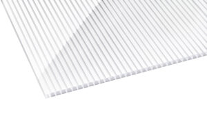 Polycarbonat klar/weiß (gestreift)