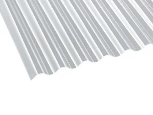 Acrylglas Lichtplatte | 76/18 WELLE | 1,5 mm | GLATT klar | BASIC