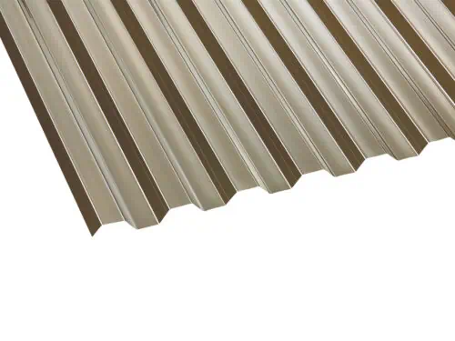 Polycarbonat Lichtplatte | 76/18 TRAPEZ | 0,8 mm | bronce