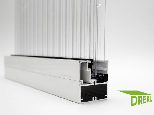 Rahmenprofil Edel | WEISS | 16 MM | für FESTE SEITENWAND