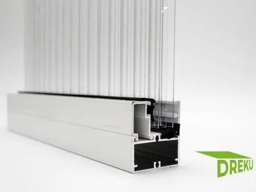 Rahmenprofil Edel | WEISS | 16 MM | für FESTE SEITENWAND