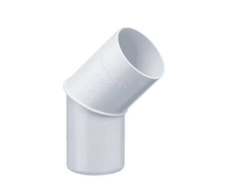 Rohrbogen 45° (DN 50 weiß)