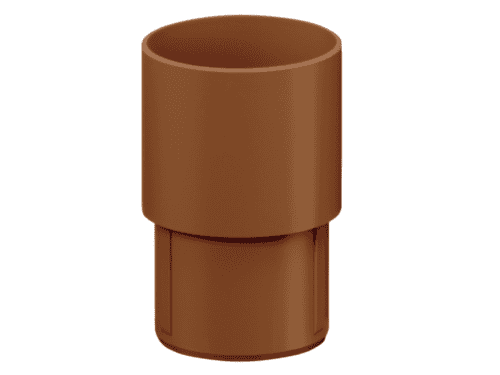 Rohrmuffe zum Stecken (DN 50 braun)