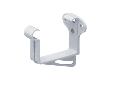 Stirnbrett-Kastenrinnenhalter (NW 68 weiß)